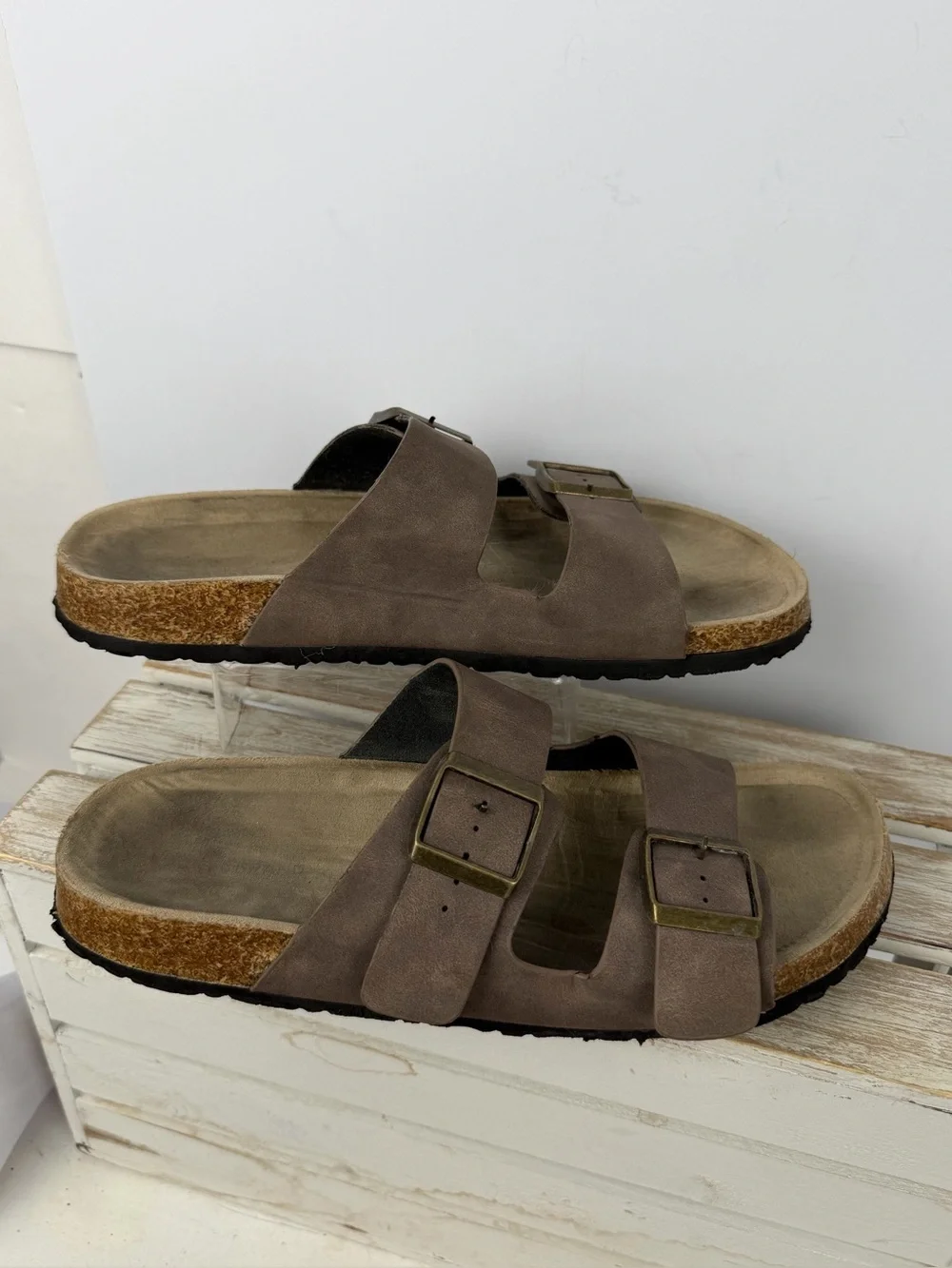Lucky Brand Blanc M Mar Men’s Double strap slide sandals size 10M